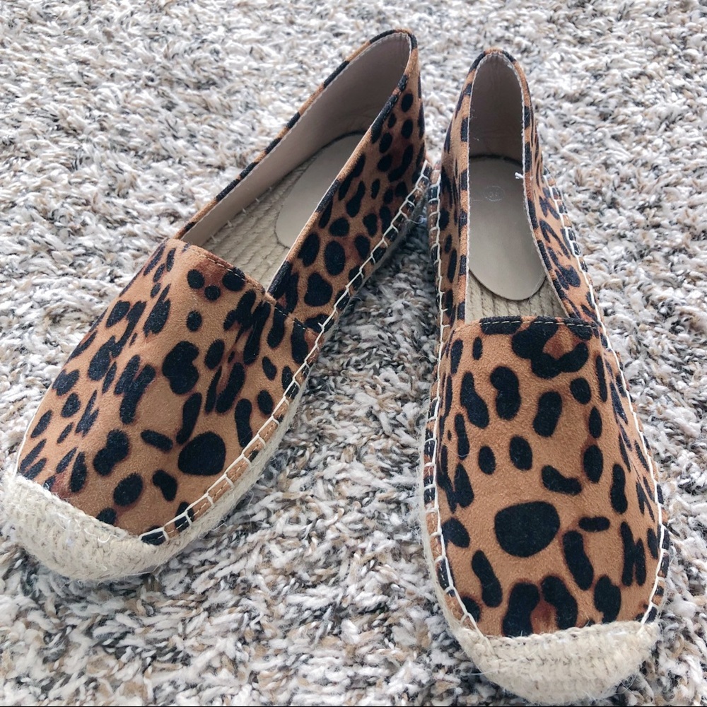 Leopard suede espadrilles